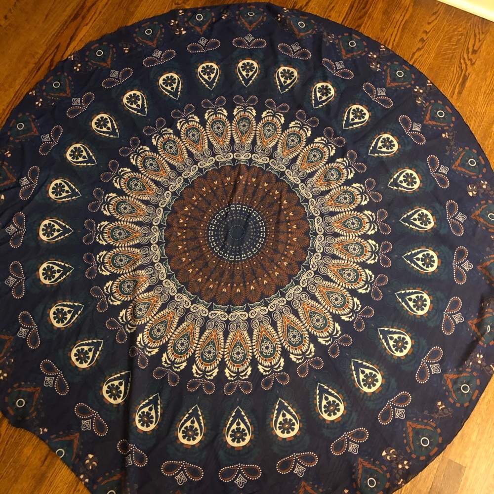 Blue Circle Tapestry